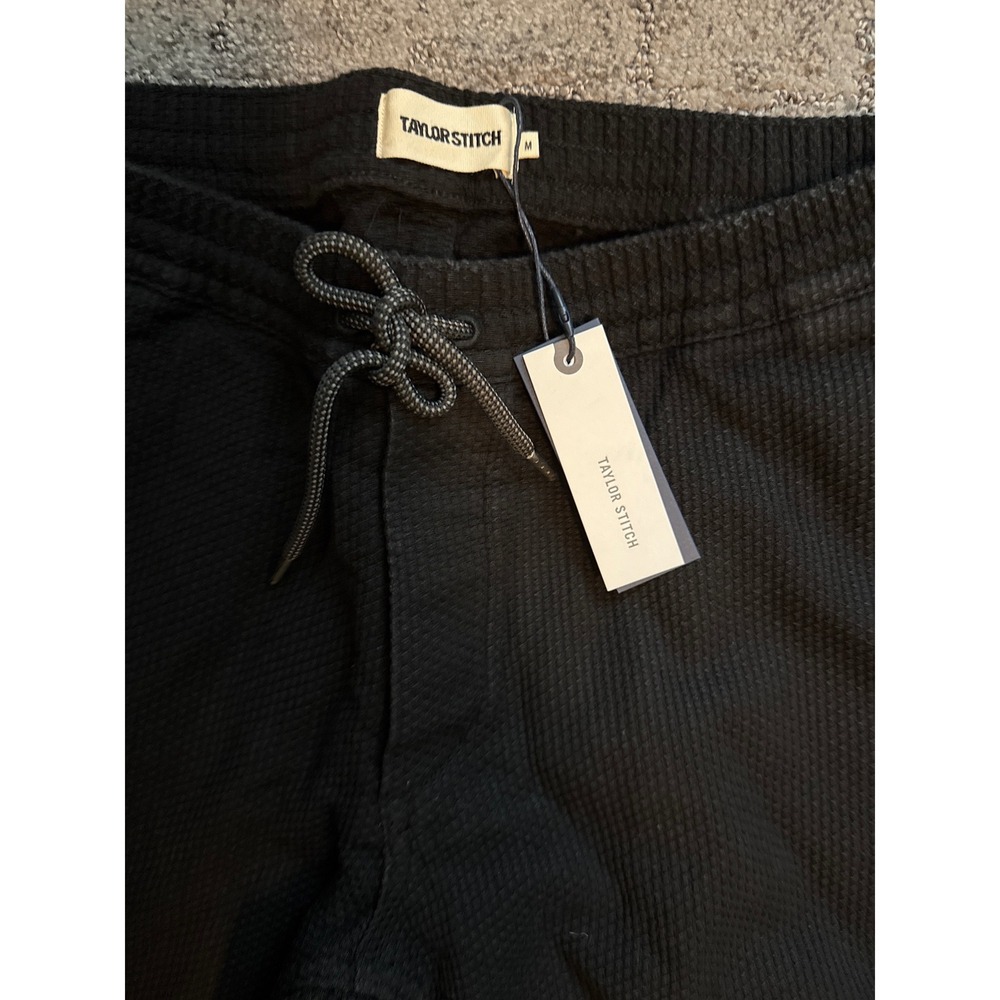Taylor Stitch The Apres Pant Black Indigo Sashiko Men Jogger Medium NWT - Picture 2 of 6